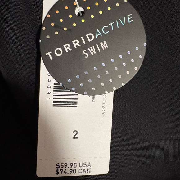 Torrid High Rise Skater Swim Skirt with Pocket Shorts Size 2x New - Picture 7 of 8